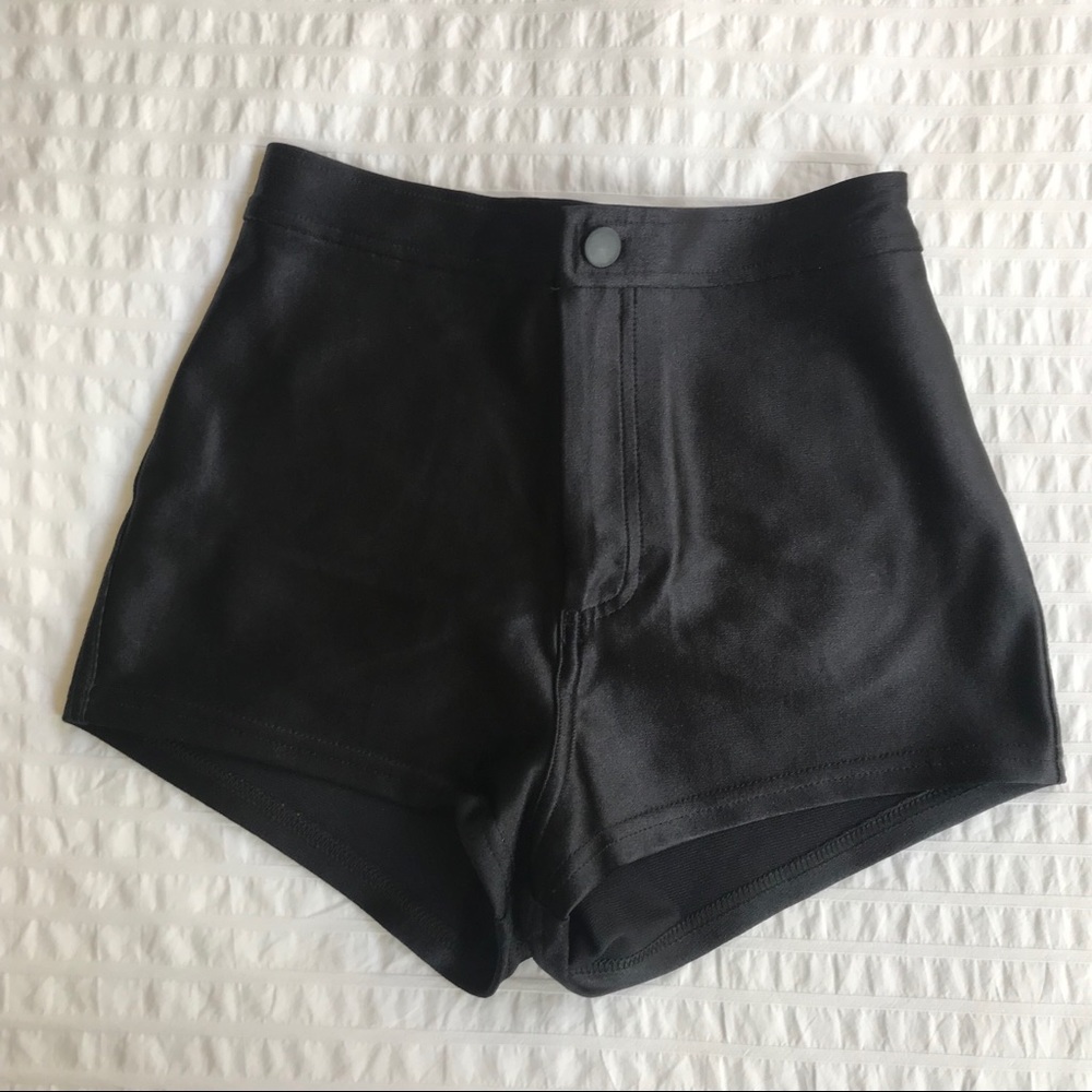 Metallic hot-pants